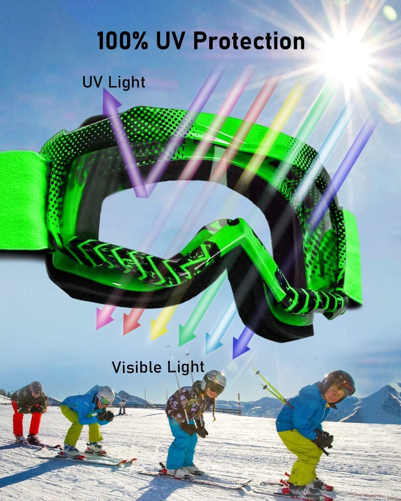 BELINOUS Kid Riding Goggles for ATV Dirt Bike Motorcycle Motorcross MX, Youth Dirt Bike Goggles for Kids 3-12 with Soft Strap - Image 5
